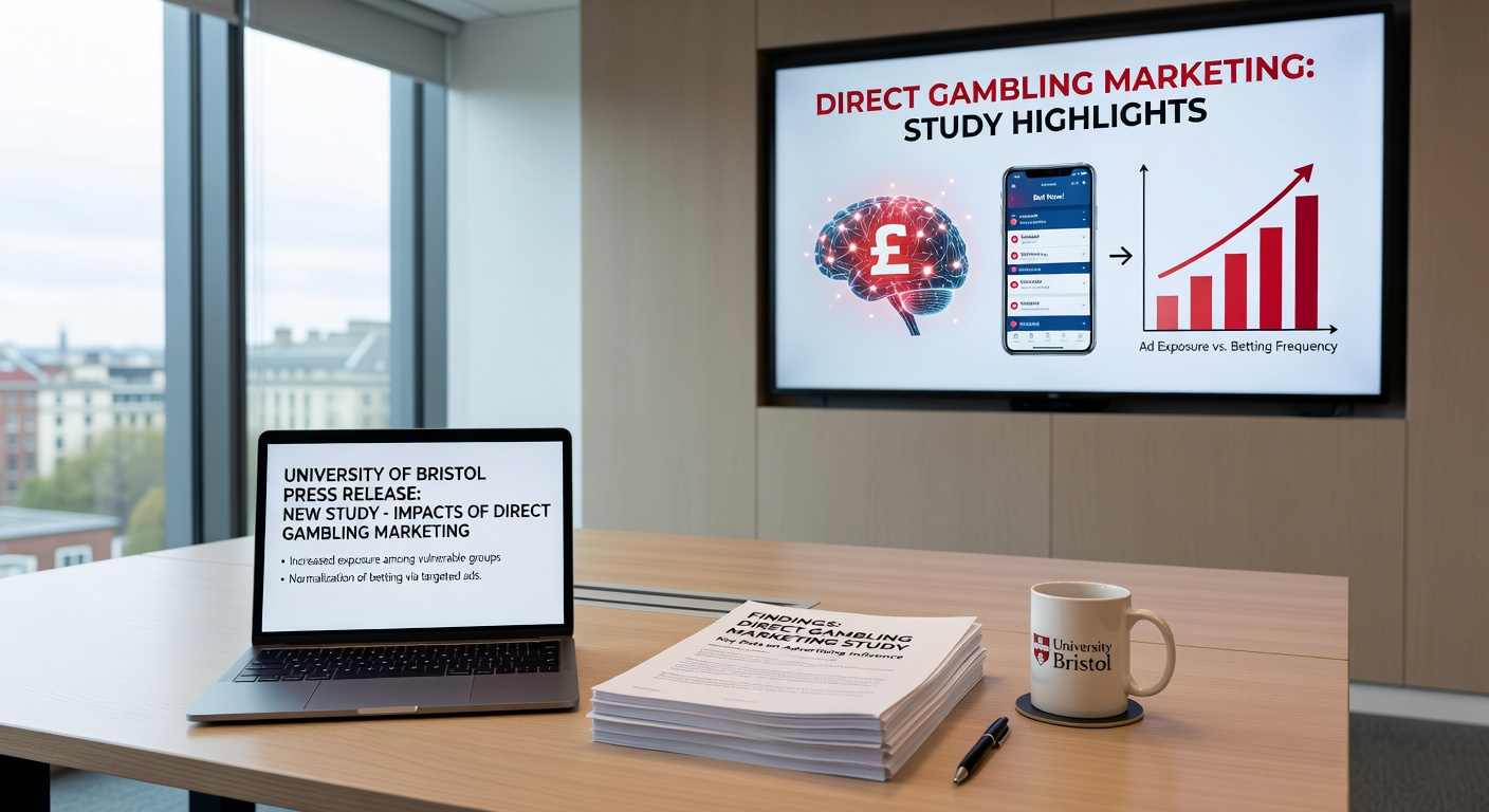 Graph illustrating projected EBITDA declines for major UK gambling operators like Flutter and Entain under the new 40% RGD, alongside icons of budget cuts and sponsorship ends