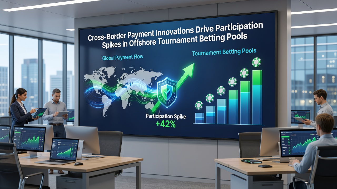 Global map showing increased betting pool participation linked to payment technology adoption