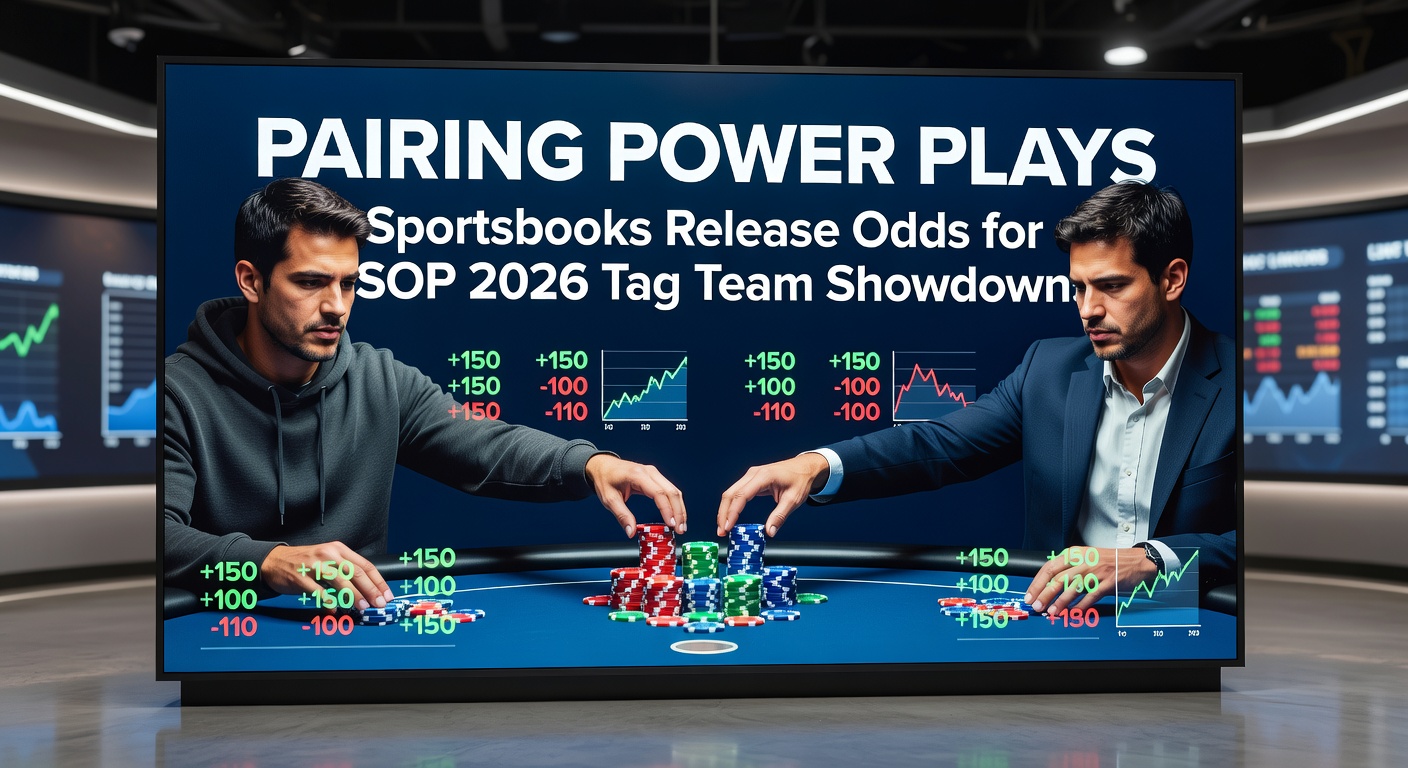 Vibrant poker table scene with two players high-fiving after a big win, chips stacked high in the foreground