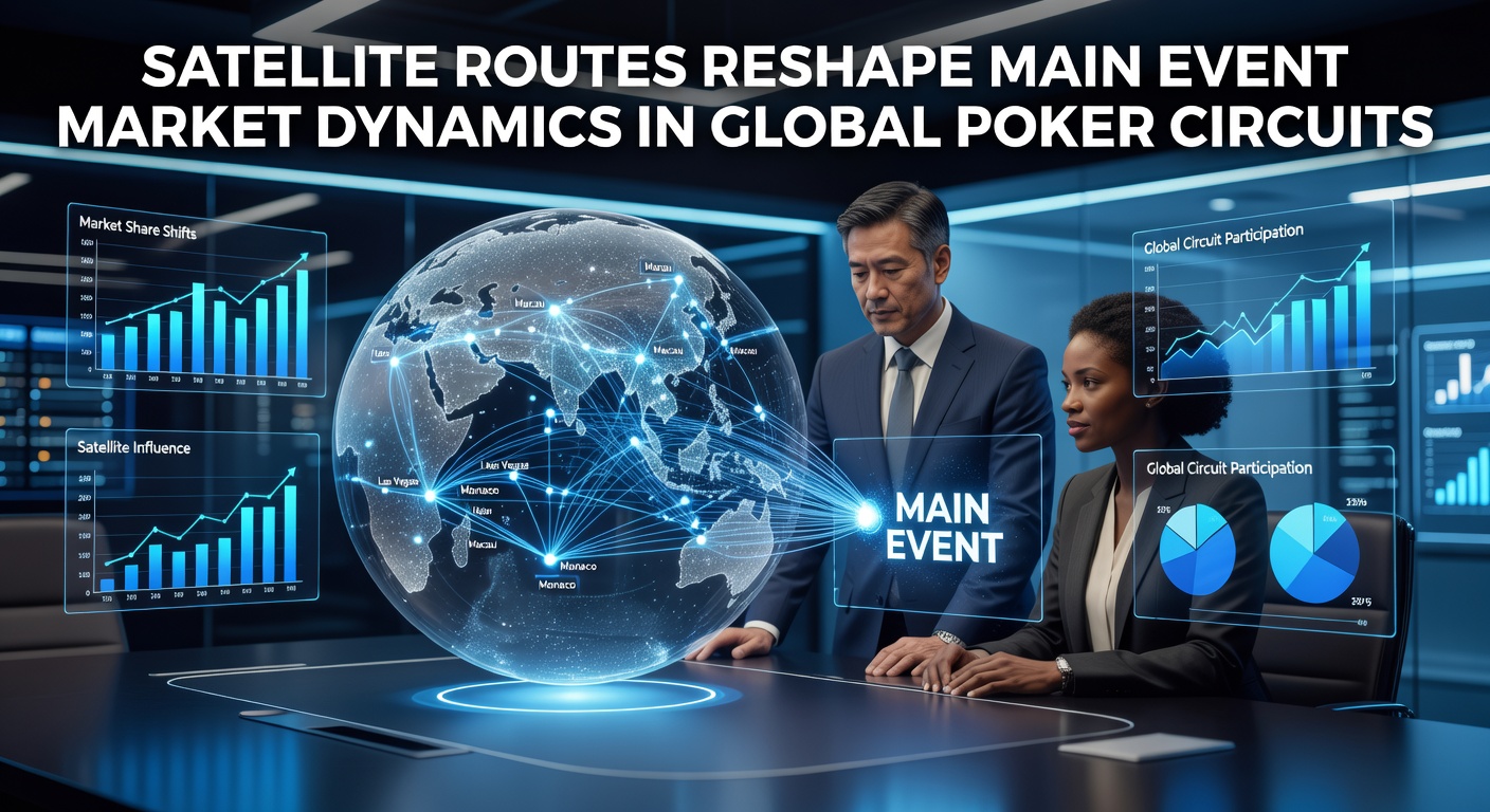Satellite qualifiers feeding into major poker main events across international circuits