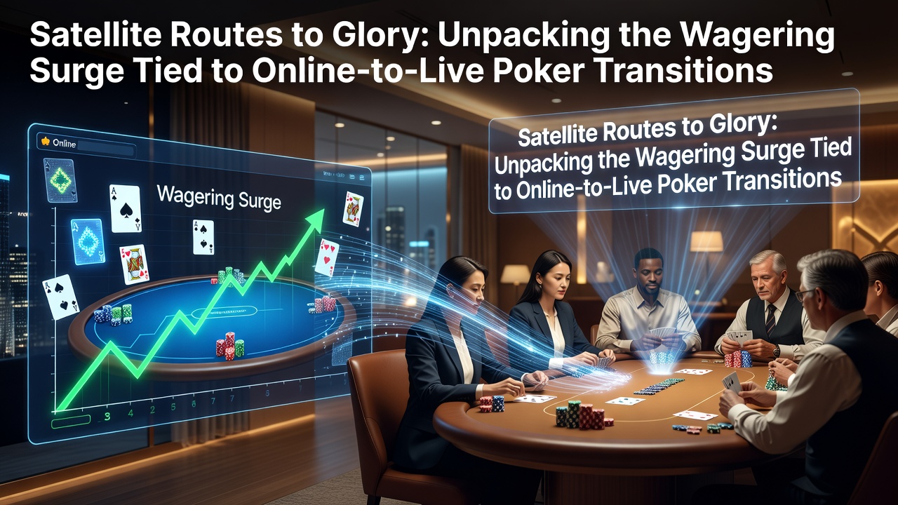 Online poker players qualifying through satellites for major live tournament events
